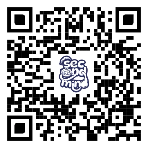 Código QR que lleva al Instagram de Second Mind, @secondmind_col